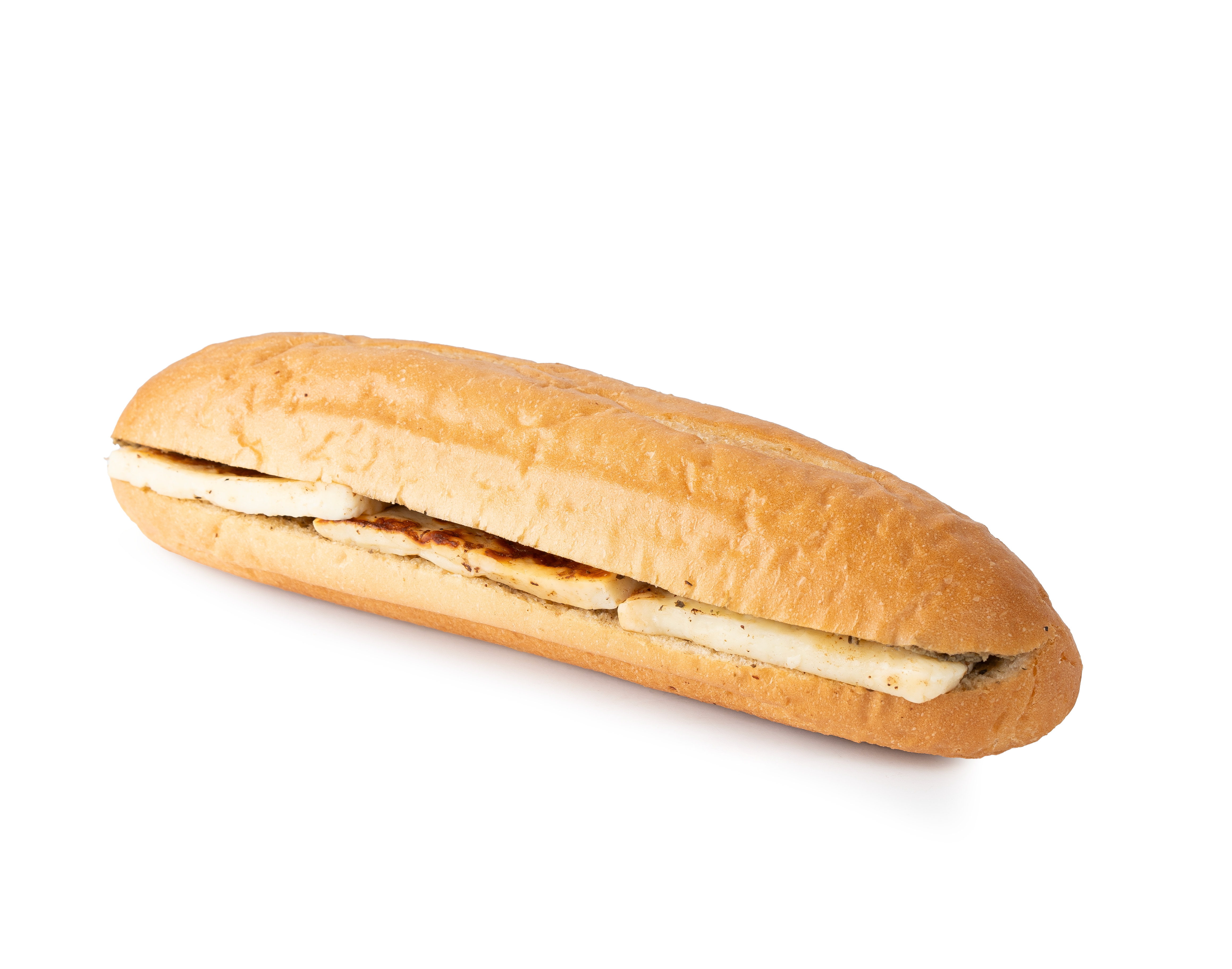 ساندويتش جبنة الحلوم مع خبز الباجيت